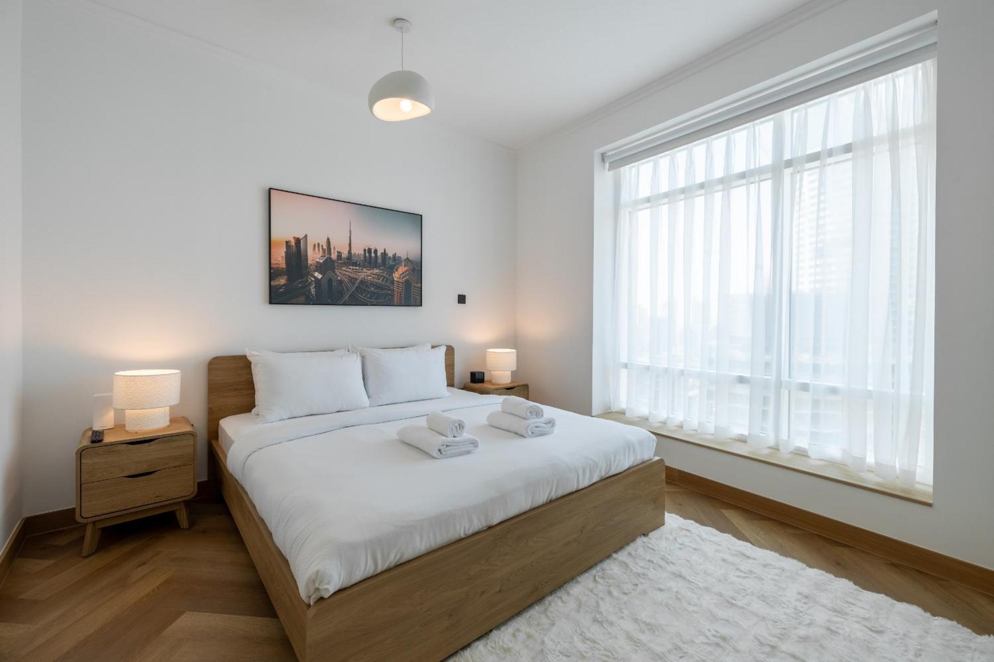 Upgraded Apartment With Stunning Burj Khalifa View ดูไบ ภายนอก รูปภาพ