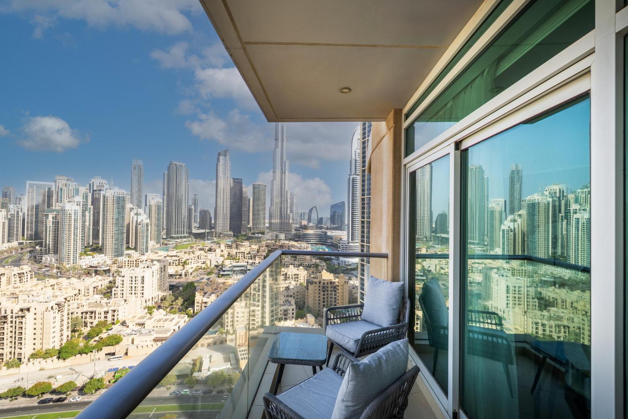 Upgraded Apartment With Stunning Burj Khalifa View ดูไบ ภายนอก รูปภาพ